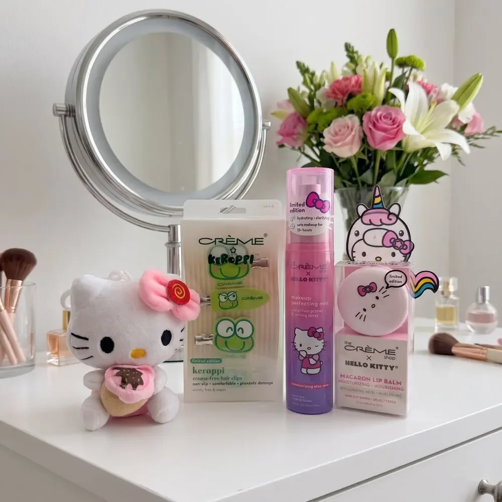 Hello Kitty x Crème Shop Keroppi 4 Piece Beauty Bundle